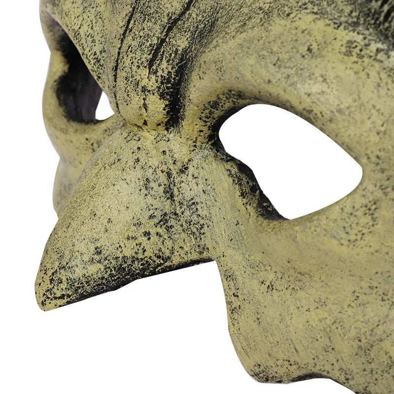 Halloween Half Face Eye Masks Horror PU Demon Masque Woman Men Halloween Carnival Party Cosplay Props Accessories