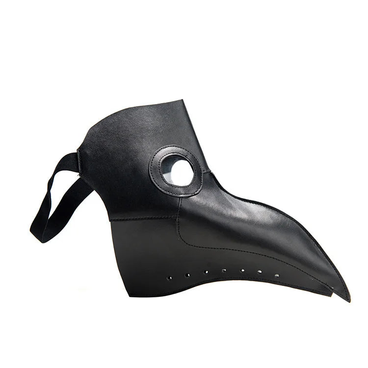 Halloween Plague Doctor Masks PU Leather Medieval Steampunk Mask For Face Fashion Bird Beak Mask Halloween Cosplay Prop Mask
