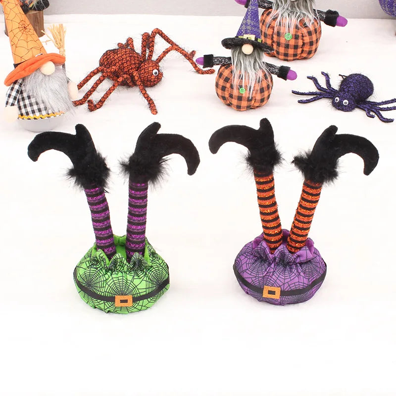 Halloween Decoration Witch Elf Leg Ghost Festival Party Window Display Decoration Festival Supplies Toys Props Pendants