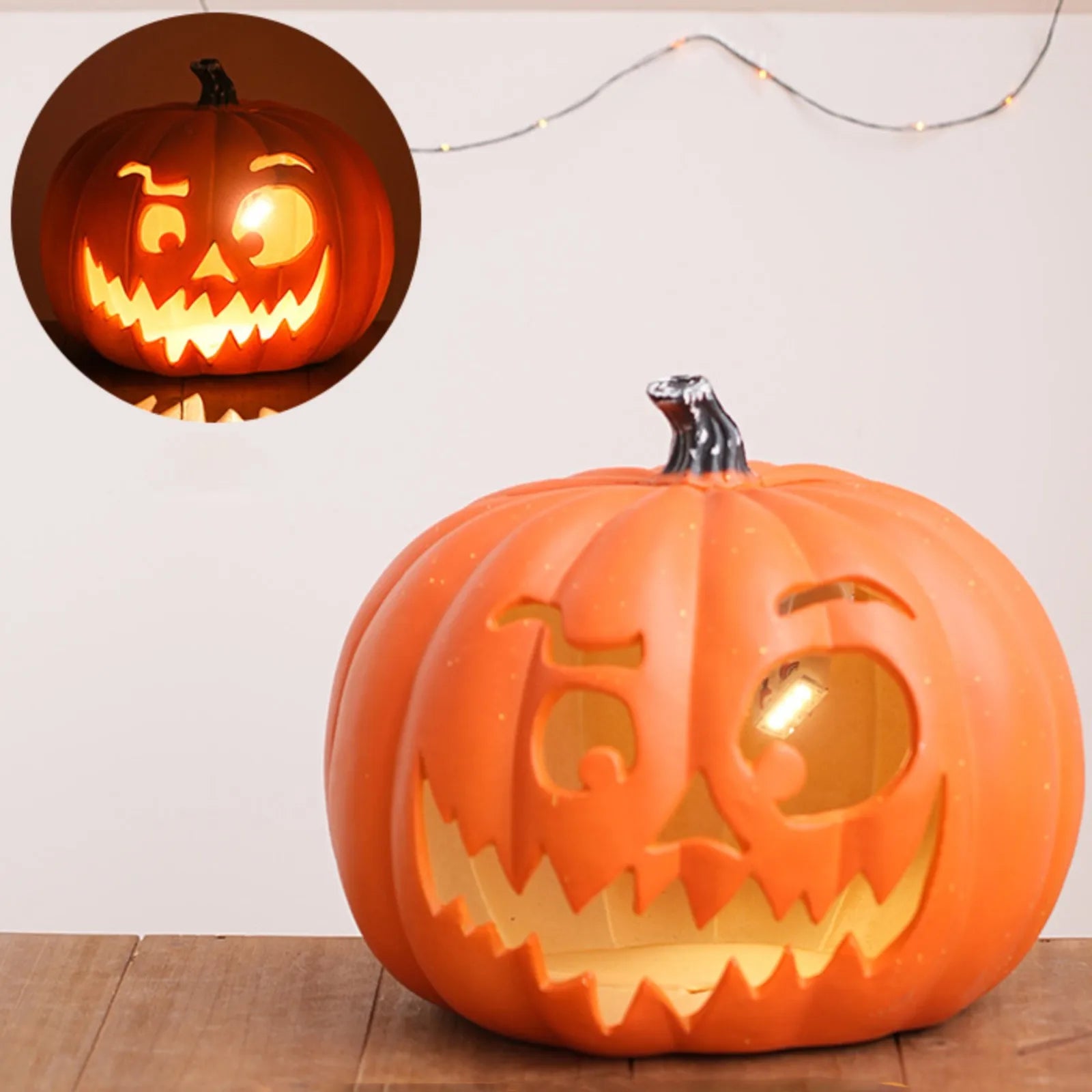 Halloween Party Hollow Out Pumpkin Ornament Decor LED Scene Layout Tabletop Decoration Creative Halloween Thanksgiving Gift