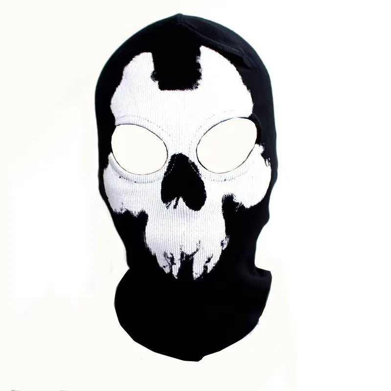 Halloween new mask Black Mask Balaclava Beanies Hats Men Ghost Skull Full Face Warmly Mask Hood Beanie Ggorros Hombre Casquette