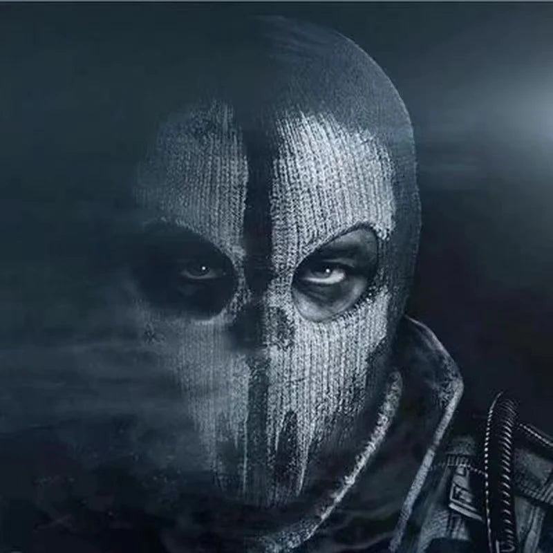 Halloween new mask Black Mask Balaclava Beanies Hats Men Ghost Skull Full Face Warmly Mask Hood Beanie Ggorros Hombre Casquette