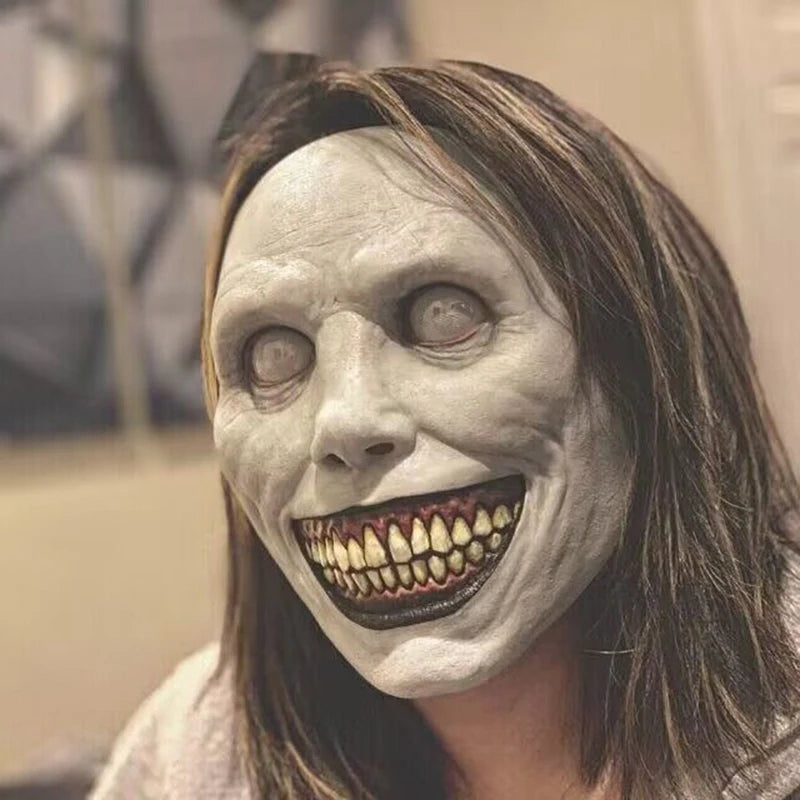 Halloween Cosplay Mask Smiling Demons Horror Face Masks The Evil Props Party Masquerade Halloween Mask Clothing Accessor