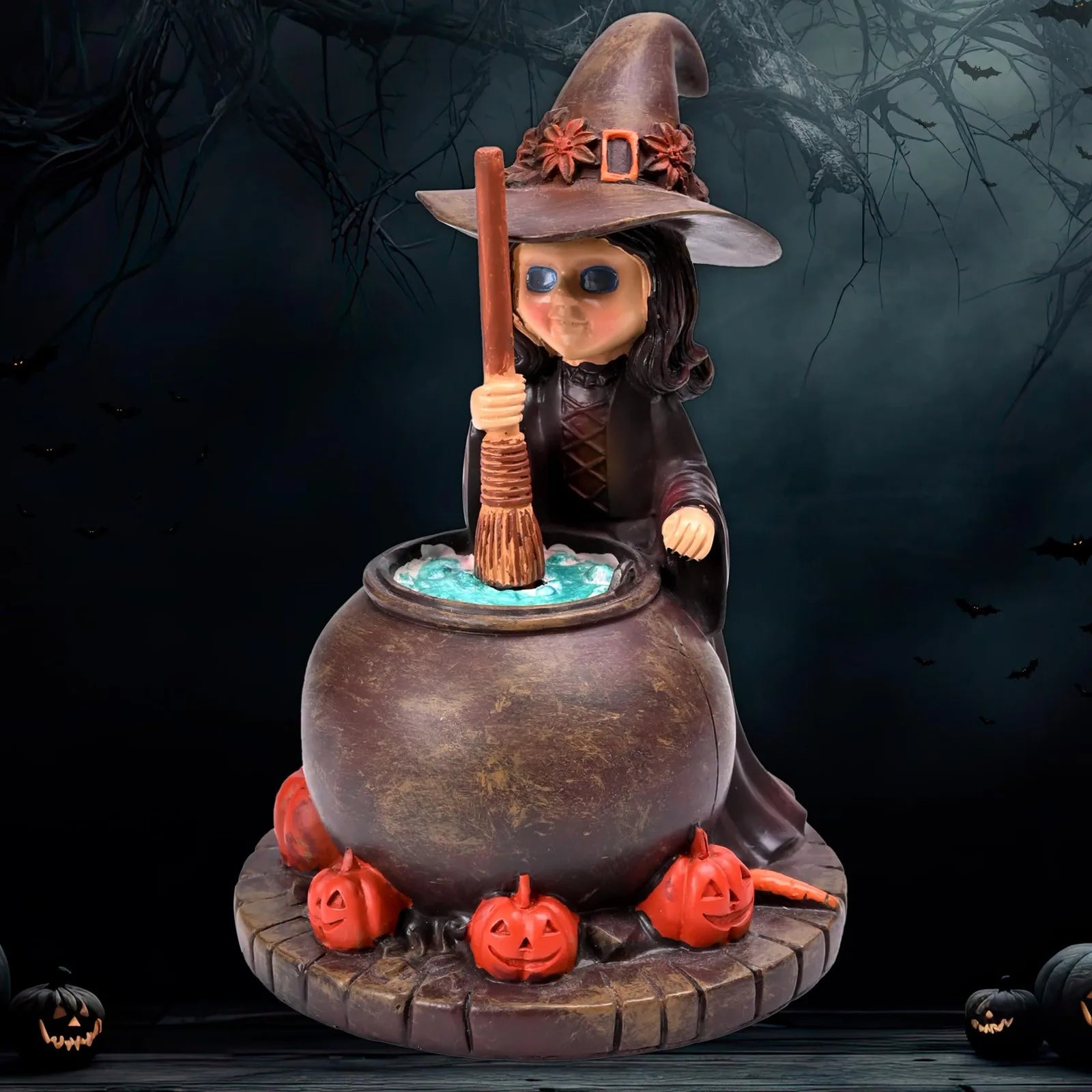 Halloween Witch Decoration, Resin Decoration, Home Desktop, Party, Witch Hat, Creative Halloween Home Tabletop Decoration