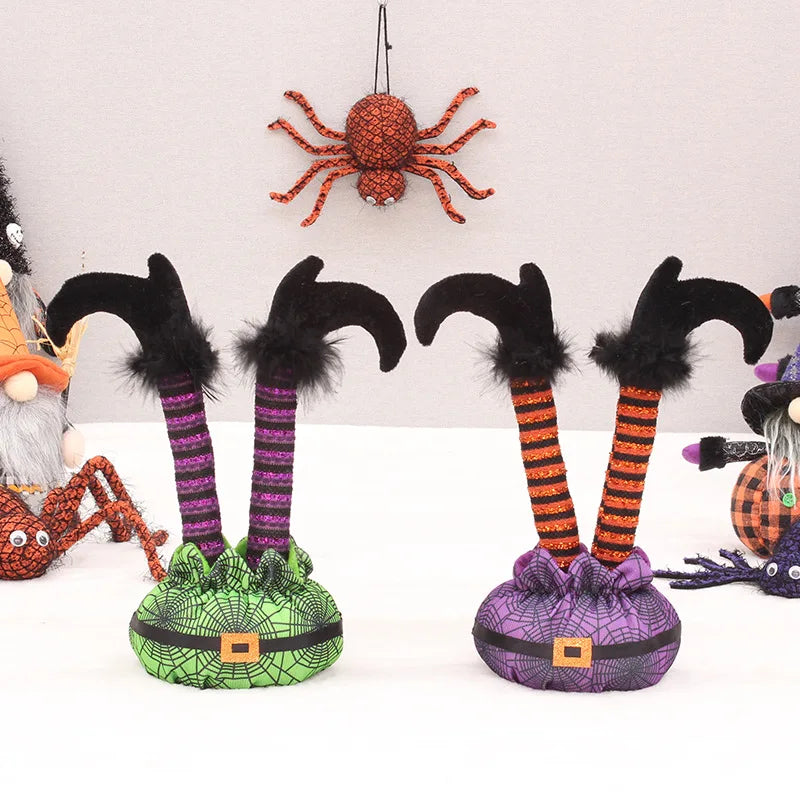 Halloween Decoration Witch Elf Leg Ghost Festival Party Window Display Decoration Festival Supplies Toys Props Pendants