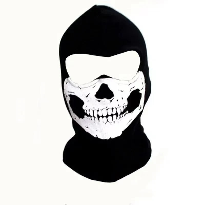 Halloween new mask Black Mask Balaclava Beanies Hats Men Ghost Skull Full Face Warmly Mask Hood Beanie Ggorros Hombre Casquette