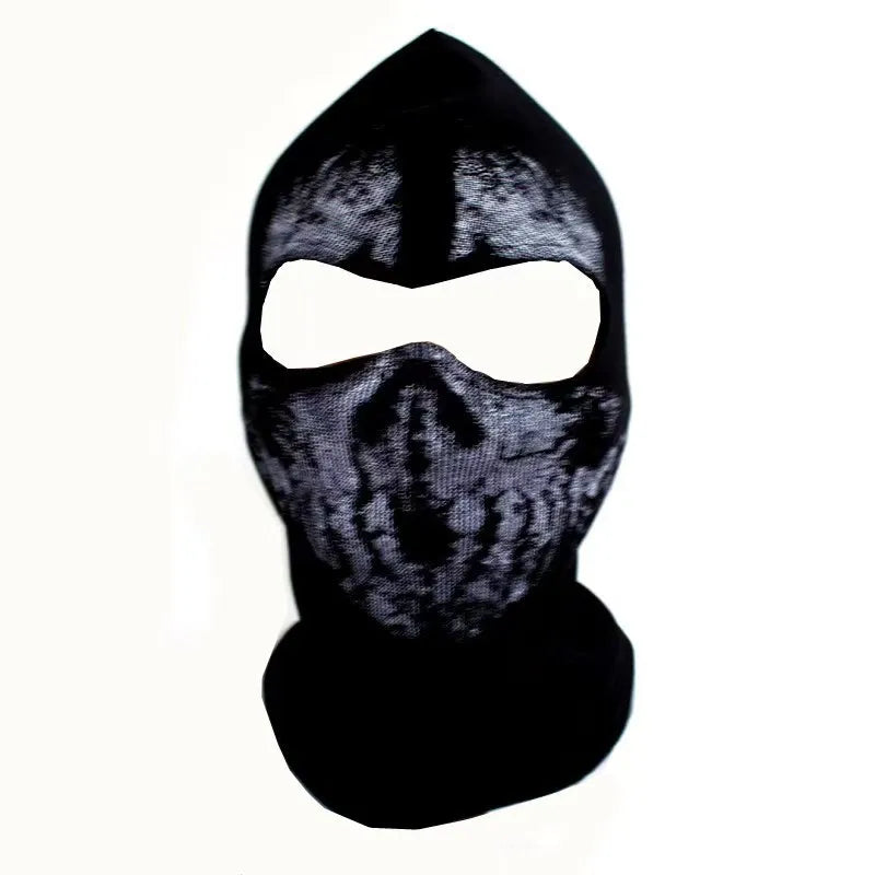 Halloween new mask Black Mask Balaclava Beanies Hats Men Ghost Skull Full Face Warmly Mask Hood Beanie Ggorros Hombre Casquette