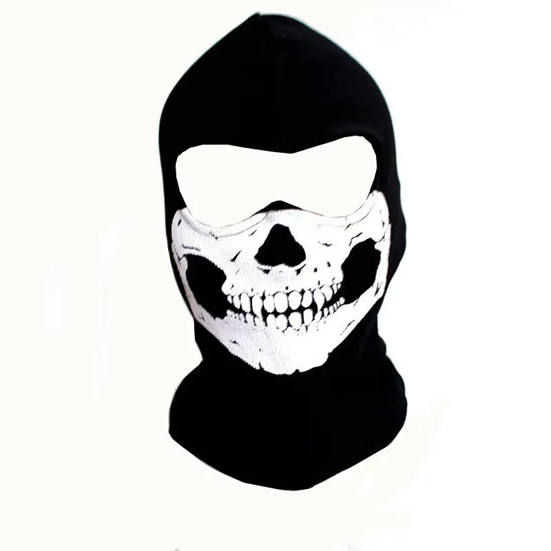 Halloween new mask Black Mask Balaclava Beanies Hats Men Ghost Skull Full Face Warmly Mask Hood Beanie Ggorros Hombre Casquette