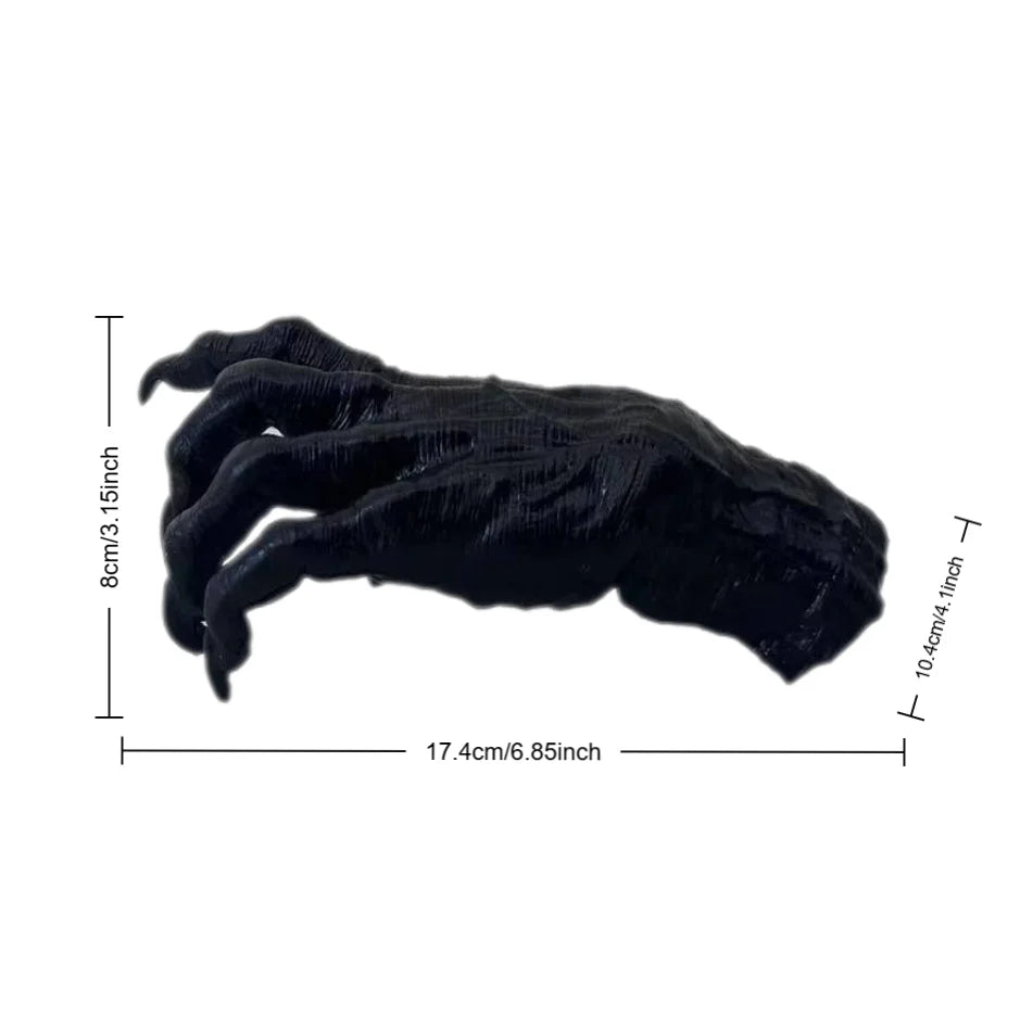 1 Halloween Decoration, Ghost Hand Creative Accessories, Witch Arm, Devil Claw Hooks, Suitable for Haunted House Wall Decoration Props.