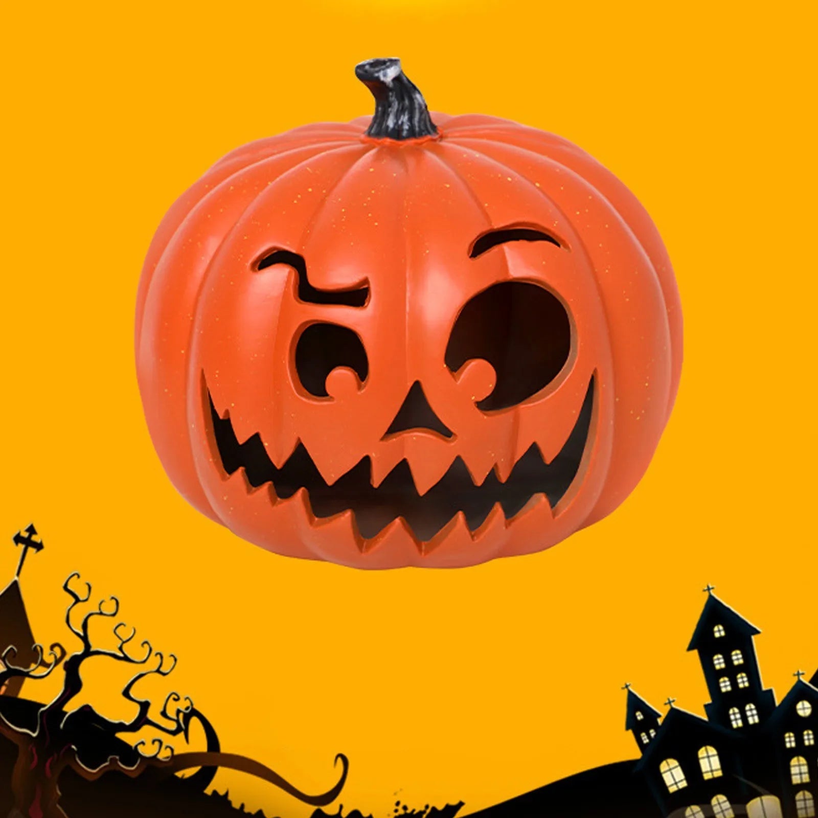 Halloween Party Hollow Out Pumpkin Ornament Decor LED Scene Layout Tabletop Decoration Creative Halloween Thanksgiving Gift